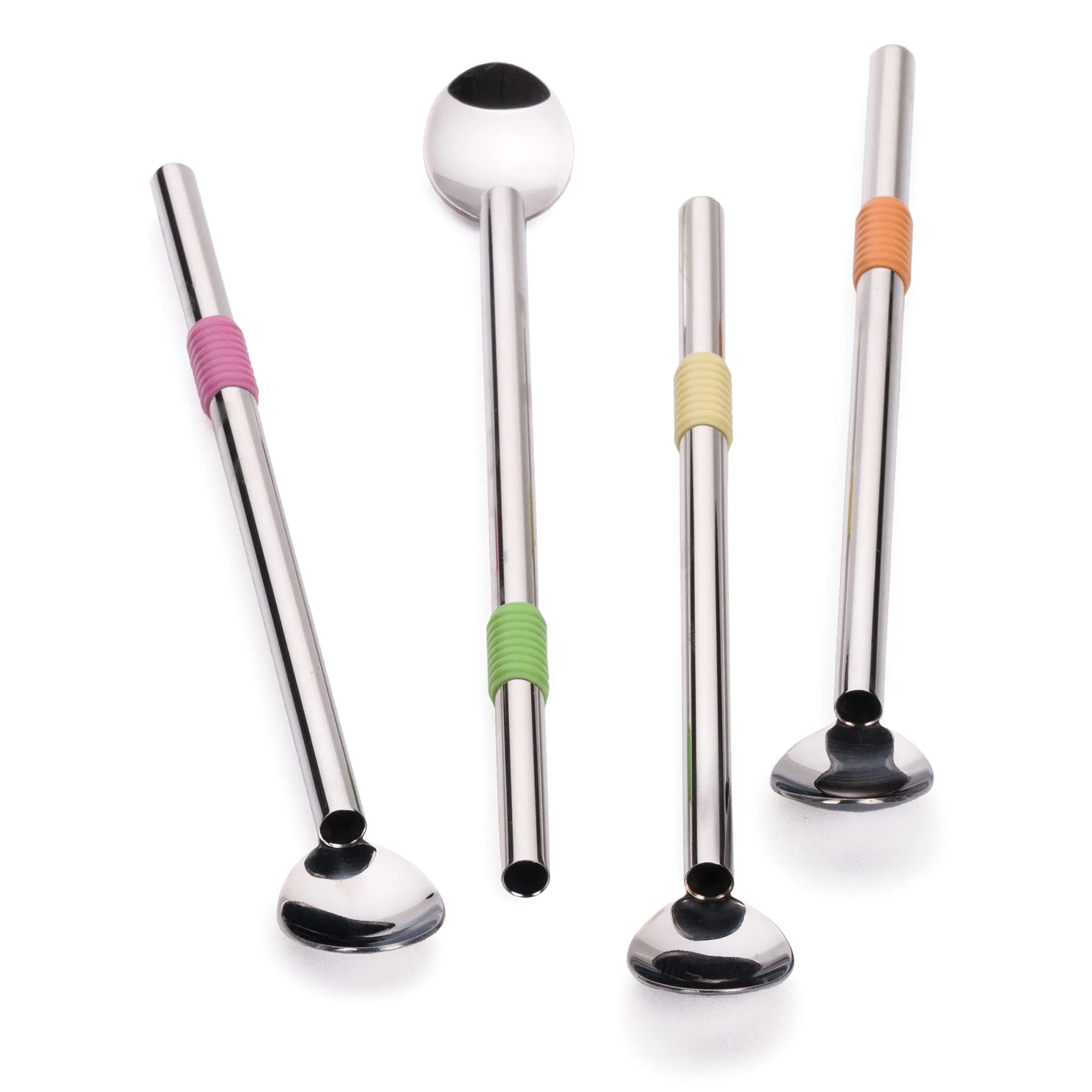 8.5In Spoon Straw Set Of 4