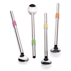 8.5In Spoon Straw Set Of 4