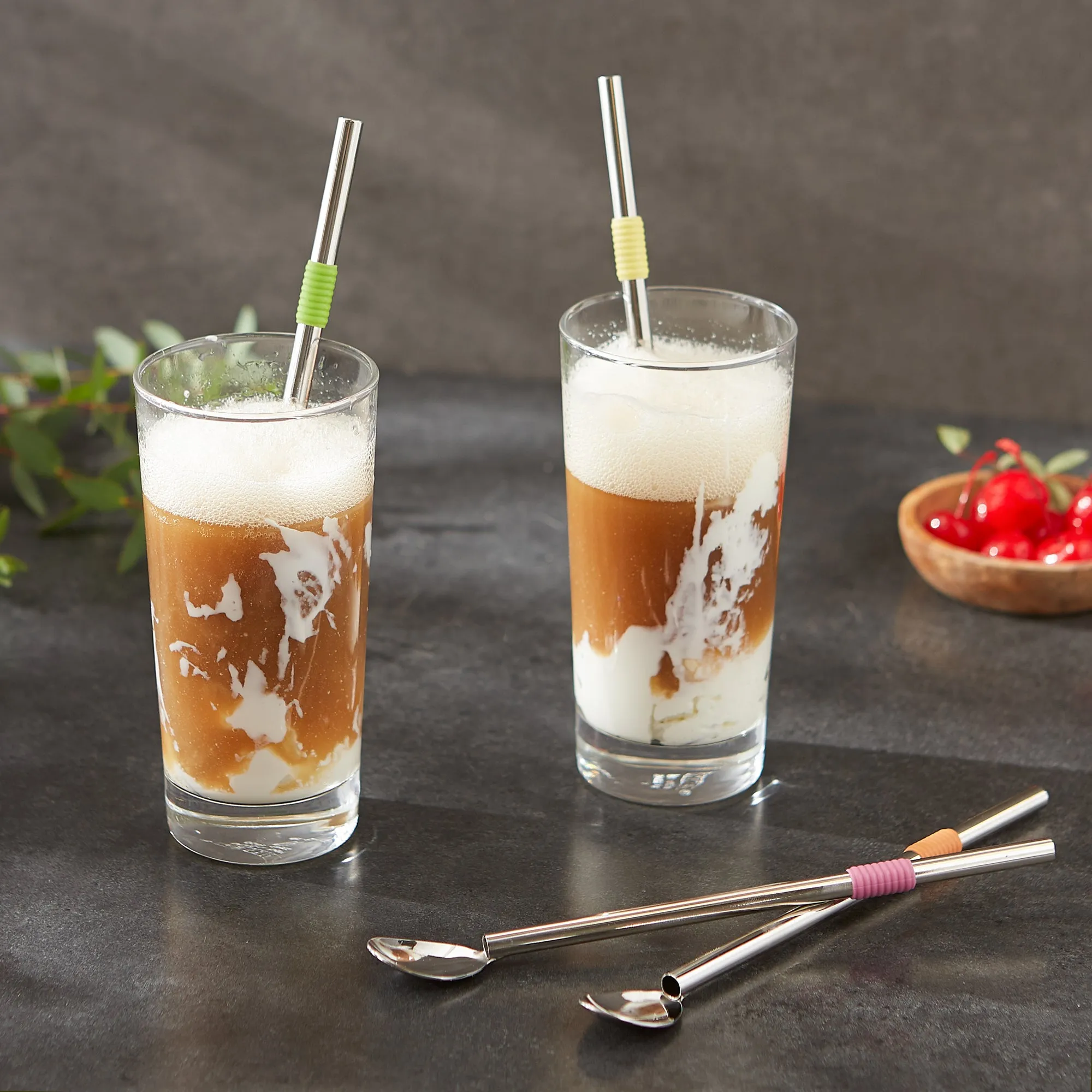 8.5In Spoon Straw Set Of 4