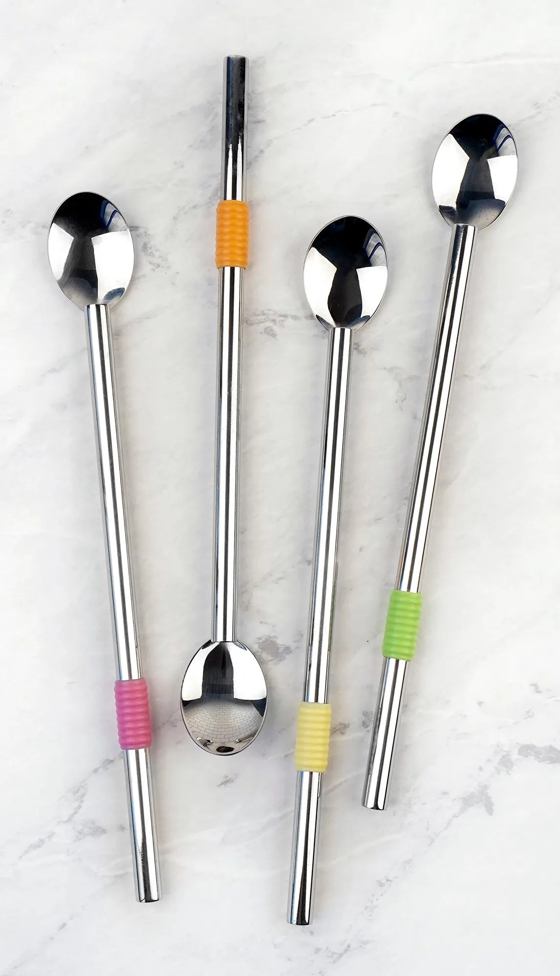 8.5In Spoon Straw Set Of 4