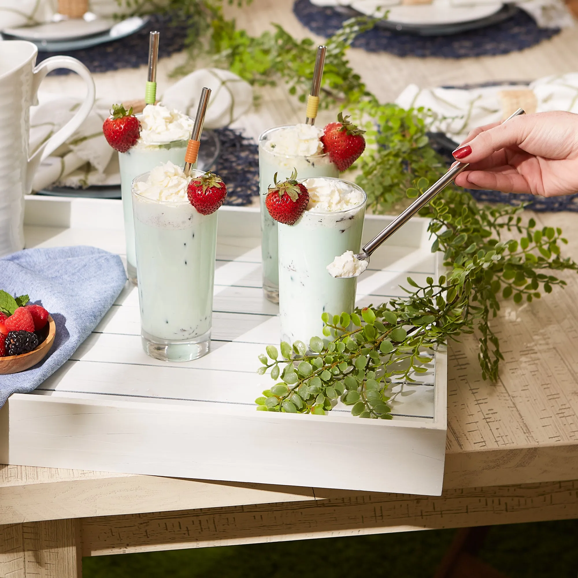 8.5In Spoon Straw Set Of 4