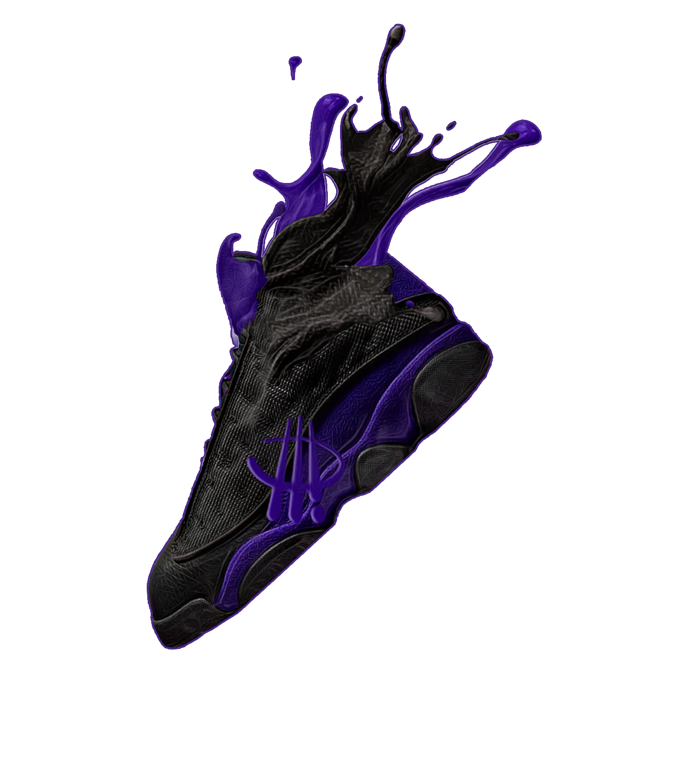 Air Jordan 13 “Court Purple” Black T-Shirt (Splash 13)