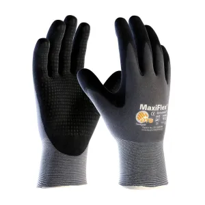 ATG 34-844/XL Seamless Knit Nylon Glove with Nitrile Coated MicroFoam Grip on Palm & Fingers - Micro Dot Palm - Touchscreen Compatible