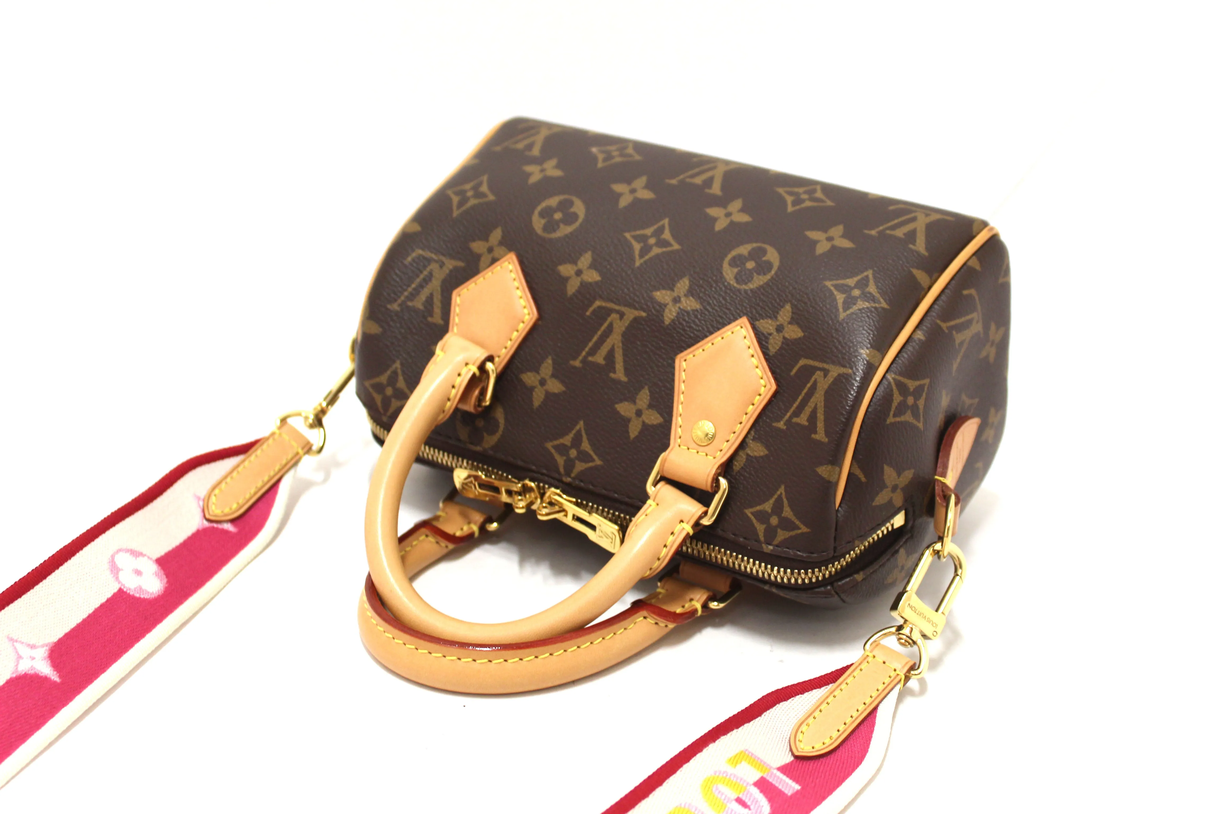 Authentic Louis Vuitton Classic Monogram Speedy 20 Bandoulière Bag