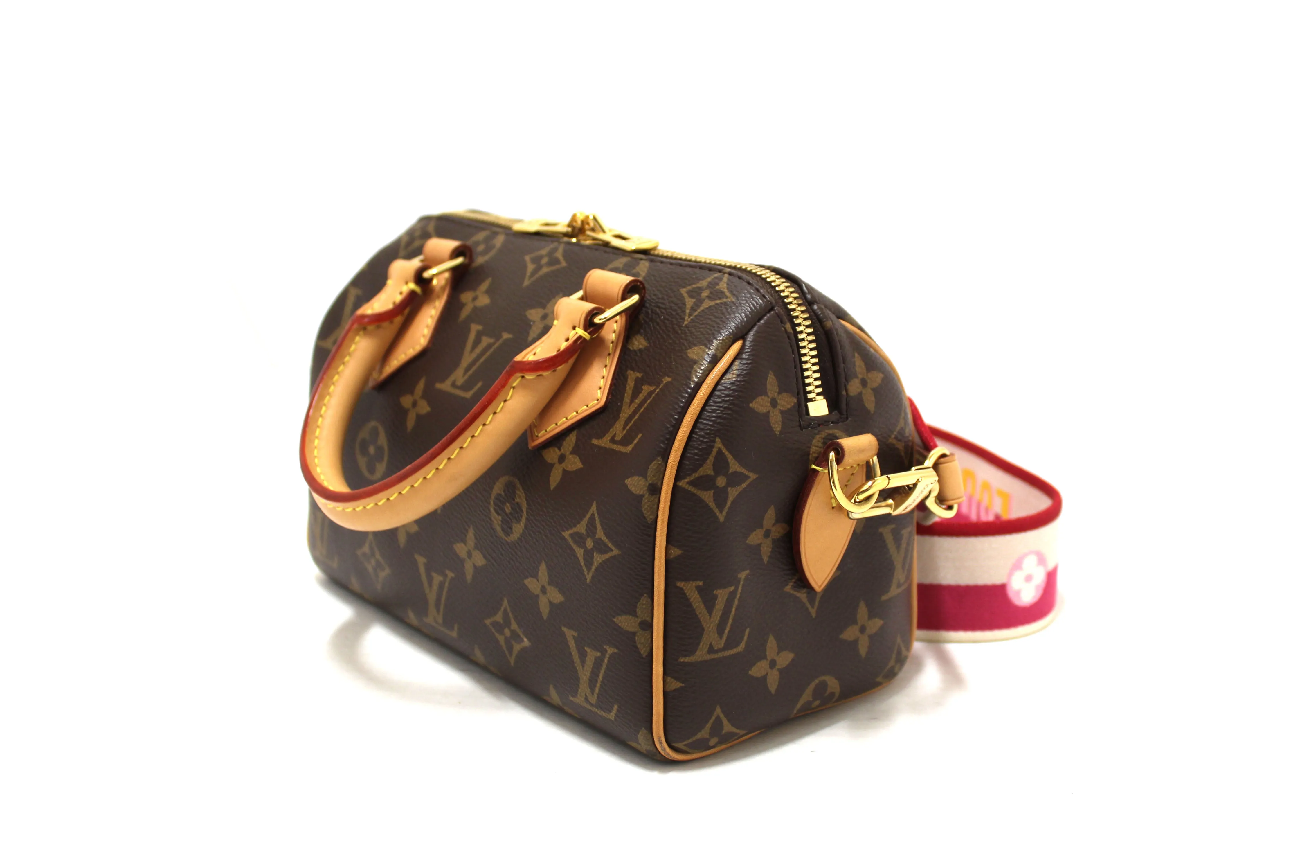 Authentic Louis Vuitton Classic Monogram Speedy 20 Bandoulière Bag
