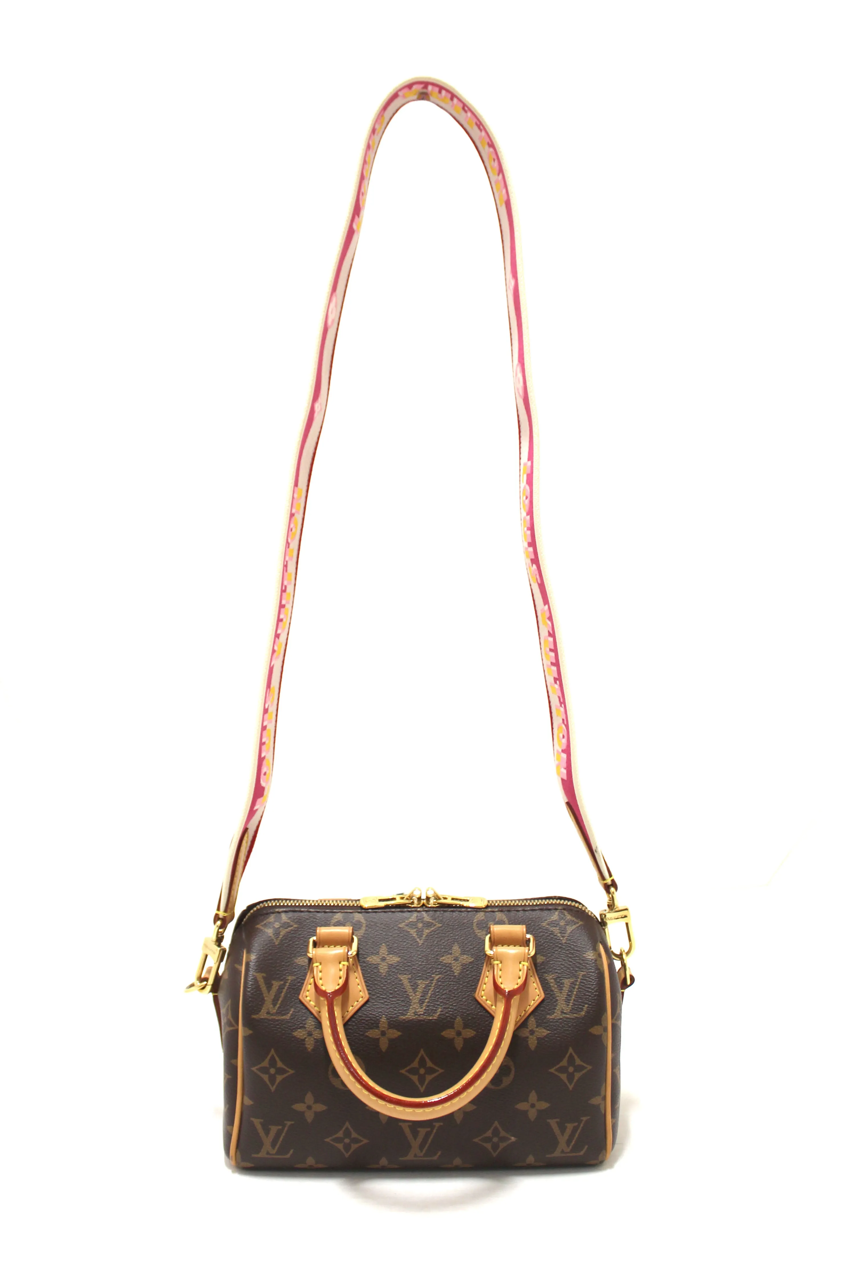 Authentic Louis Vuitton Classic Monogram Speedy 20 Bandoulière Bag