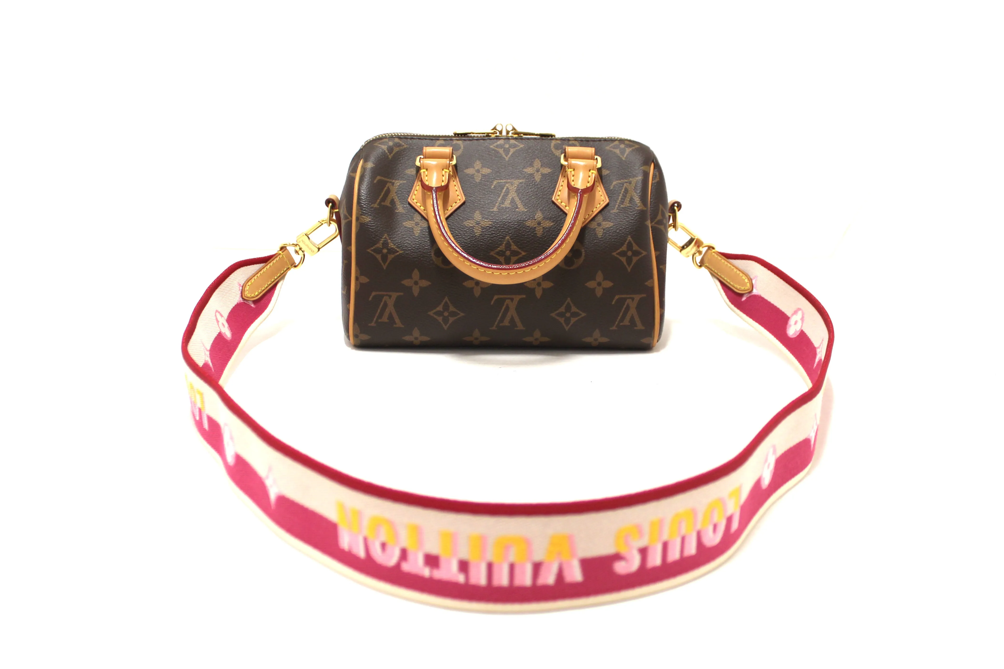 Authentic Louis Vuitton Classic Monogram Speedy 20 Bandoulière Bag