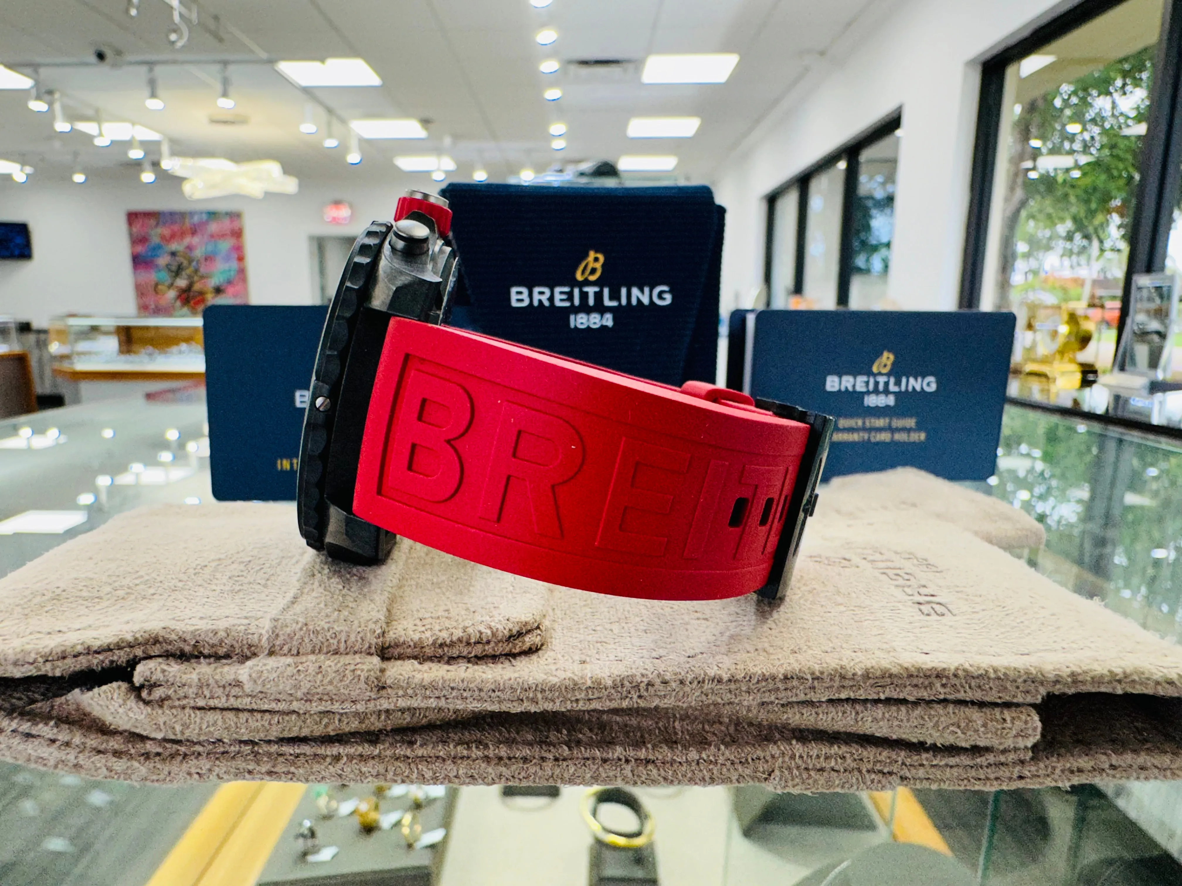 Breitling Endurance Pro X82310D91B1S1 Quartz Chronograph RED Unworn Box and Papers
