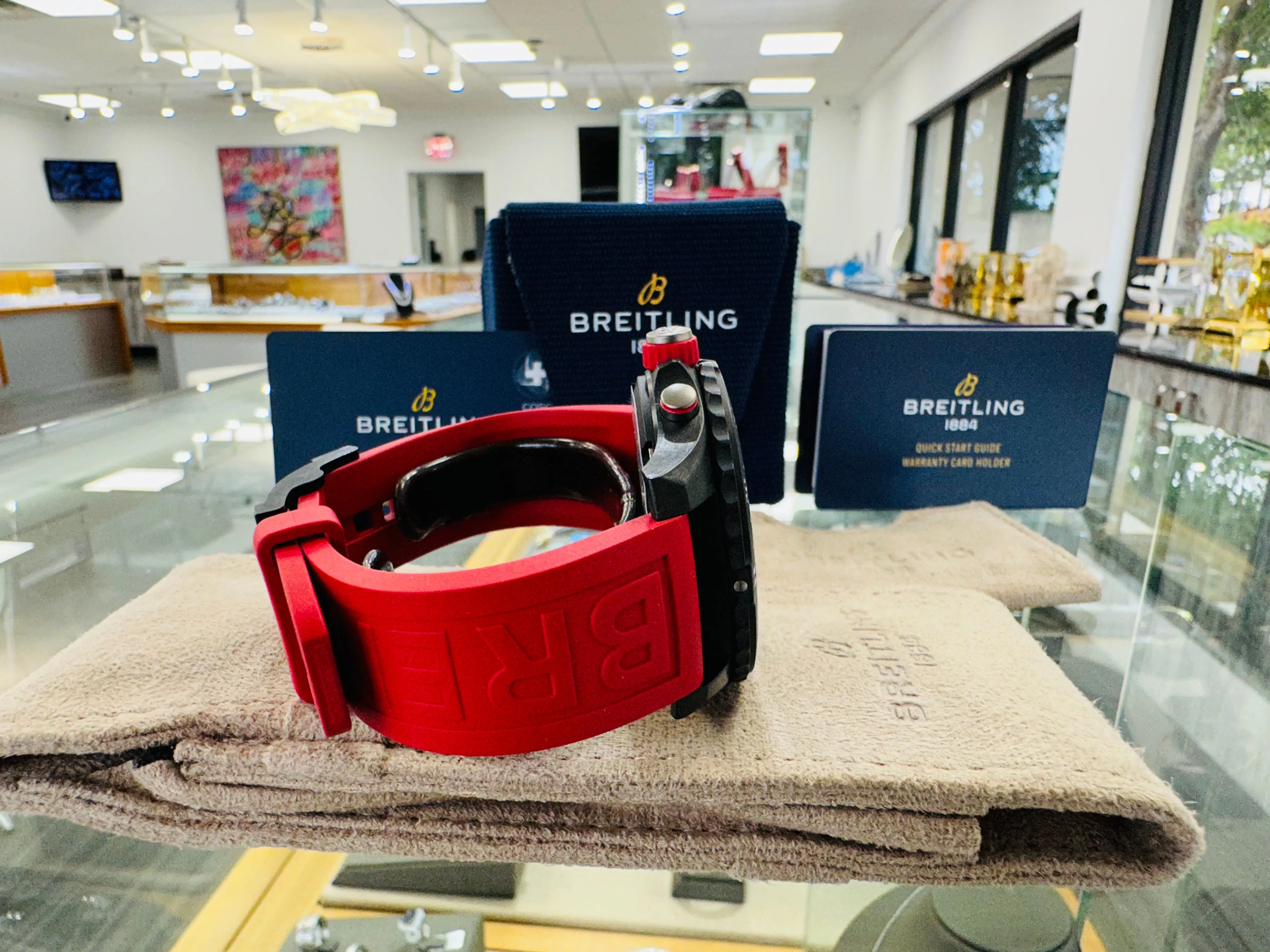 Breitling Endurance Pro X82310D91B1S1 Quartz Chronograph RED Unworn Box and Papers