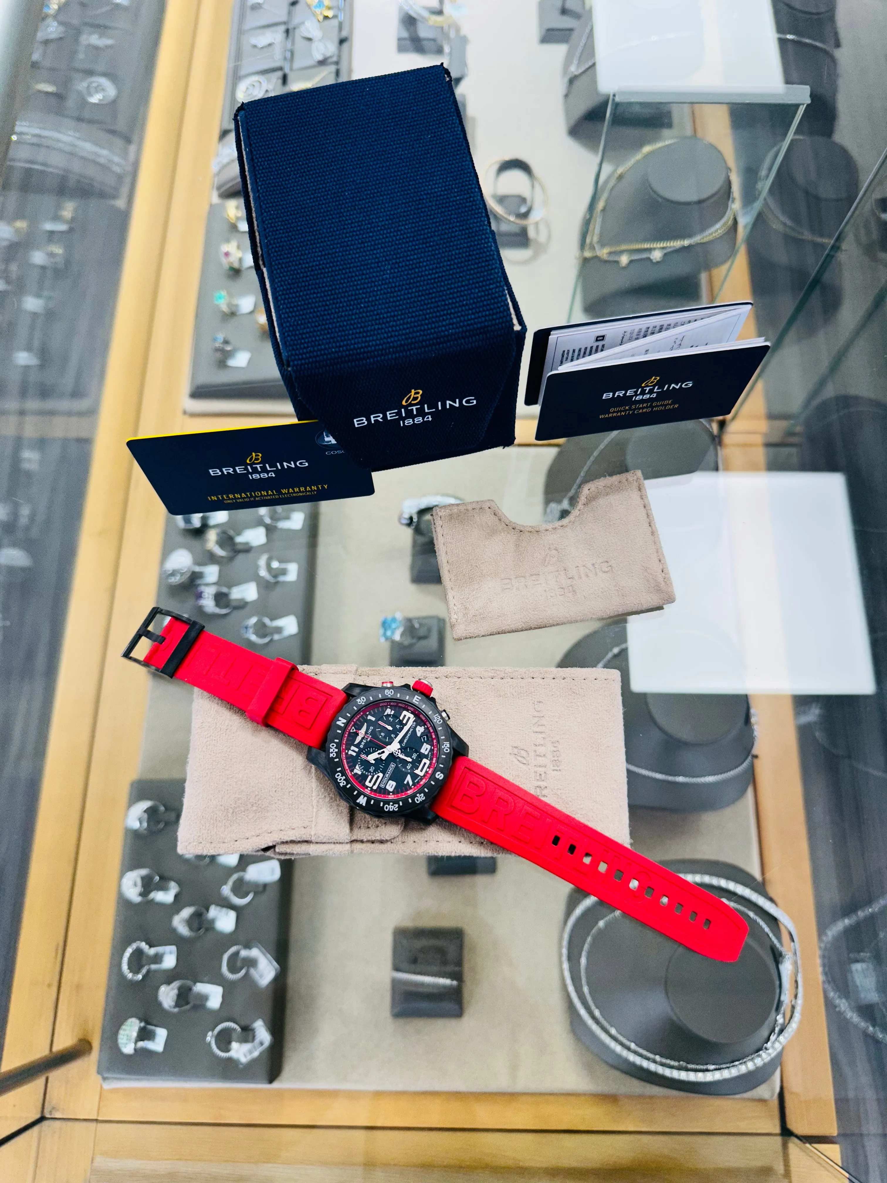 Breitling Endurance Pro X82310D91B1S1 Quartz Chronograph RED Unworn Box and Papers