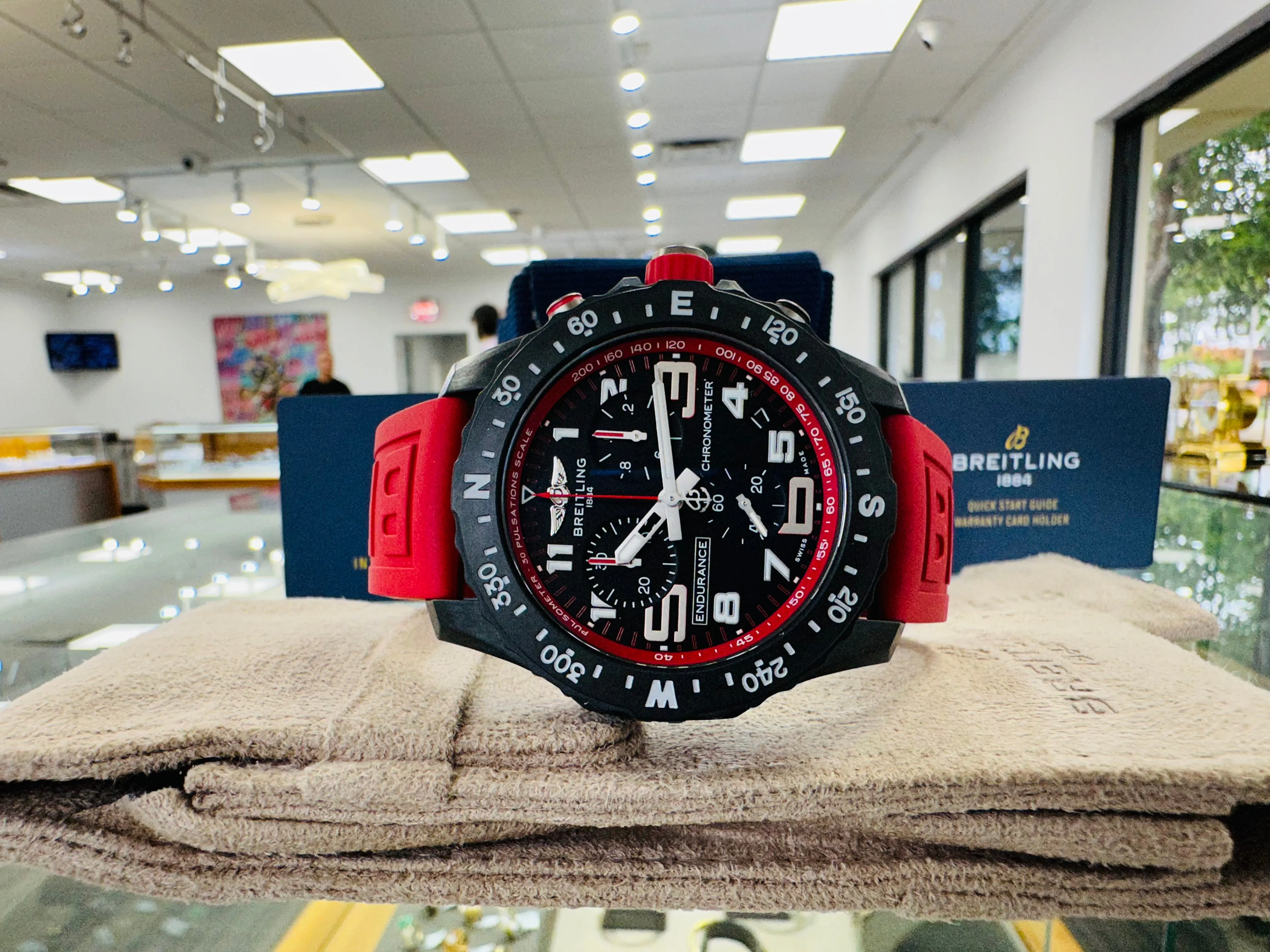 Breitling Endurance Pro X82310D91B1S1 Quartz Chronograph RED Unworn Box and Papers