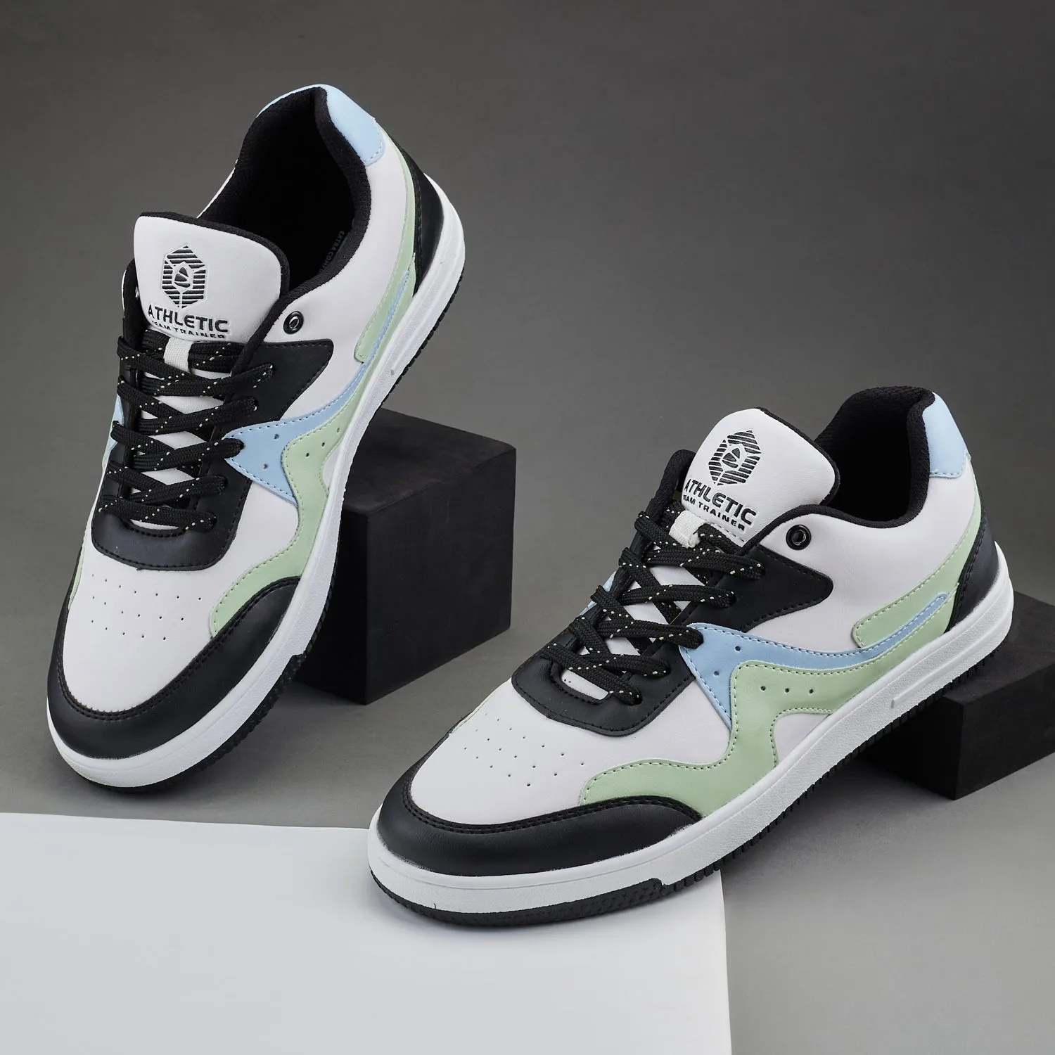 Duke Men Colourblocked & Perforations Sneakers (FWOL2525)