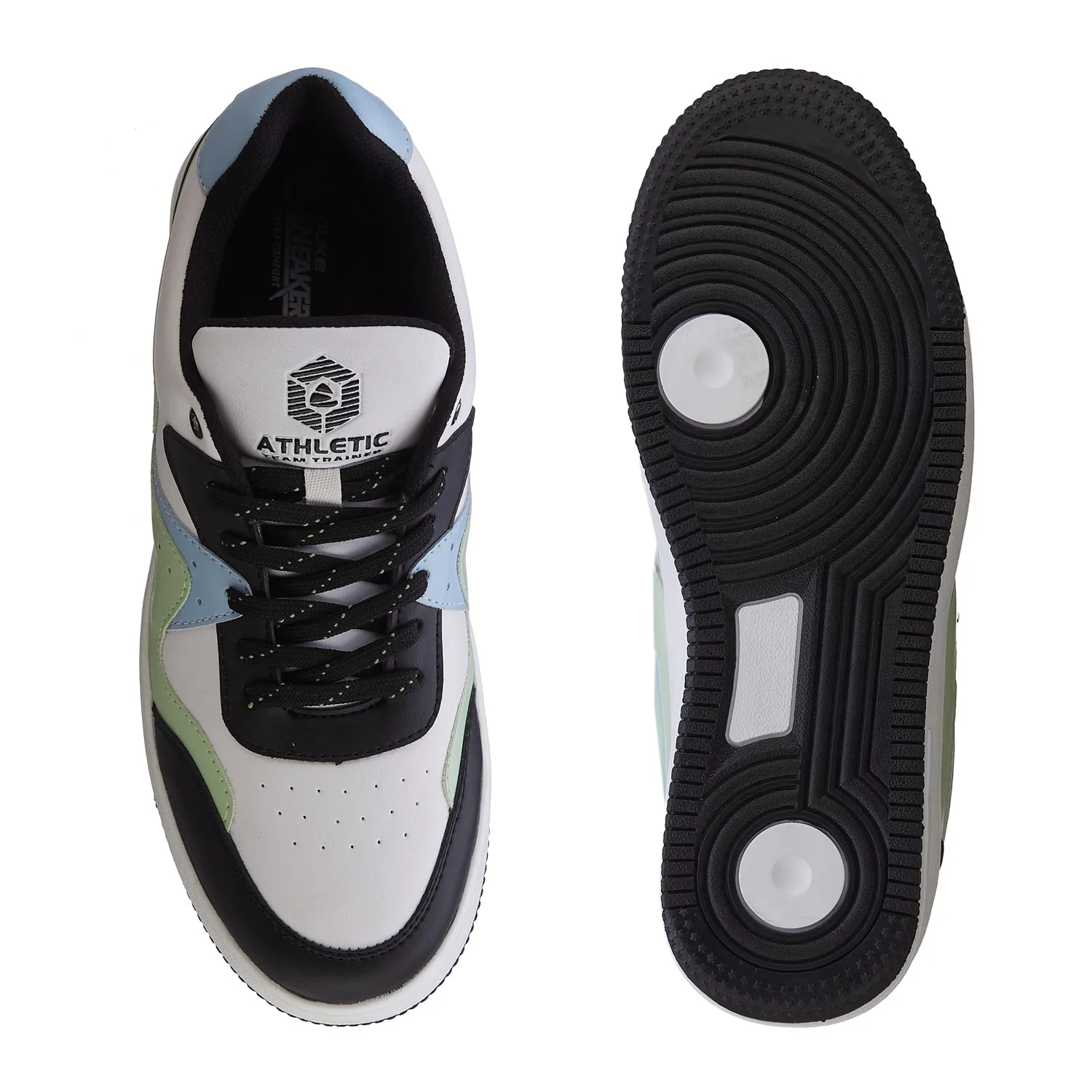 Duke Men Colourblocked & Perforations Sneakers (FWOL2525)