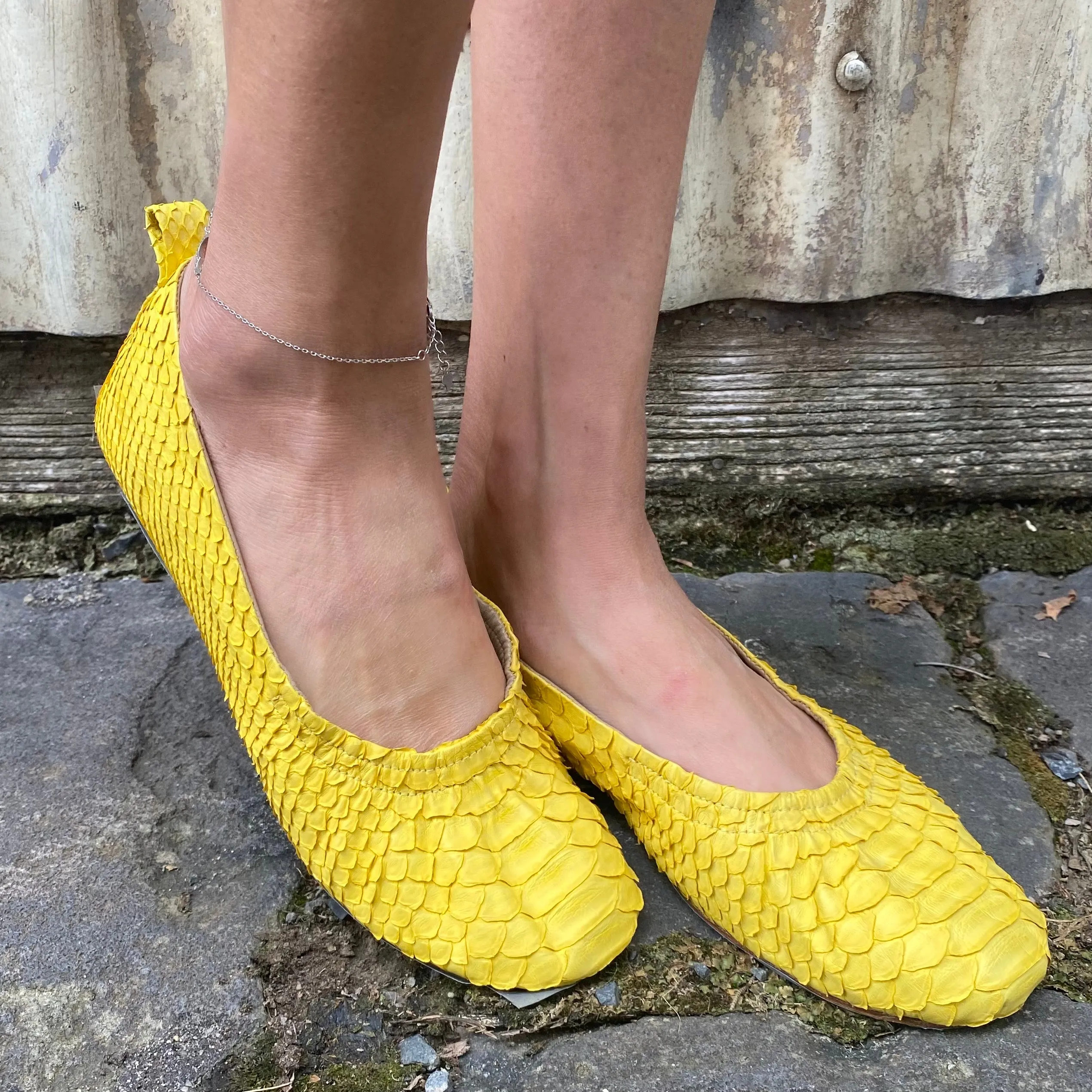 Jfahri Ballet Flats - Neon Yellow