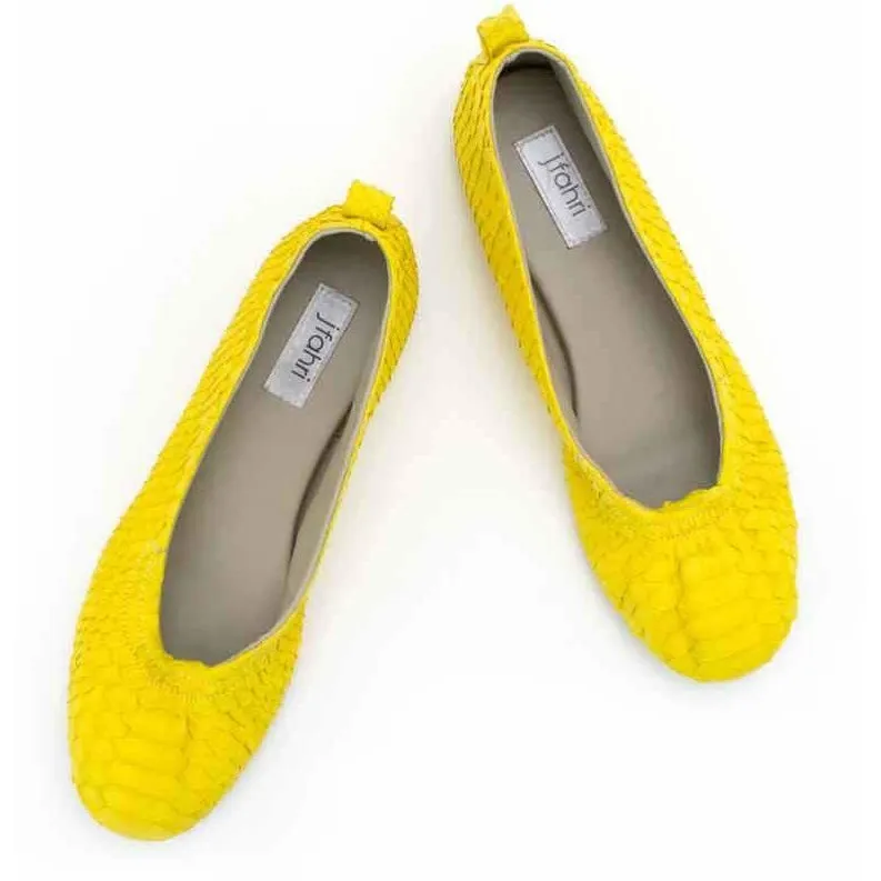 Jfahri Ballet Flats - Neon Yellow