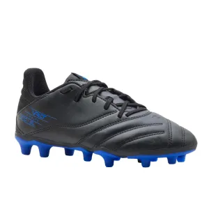 Kipsta Viralto II FG Kid's Soccer Boots Leather - Dry Ground - Laced - Black/Lightning