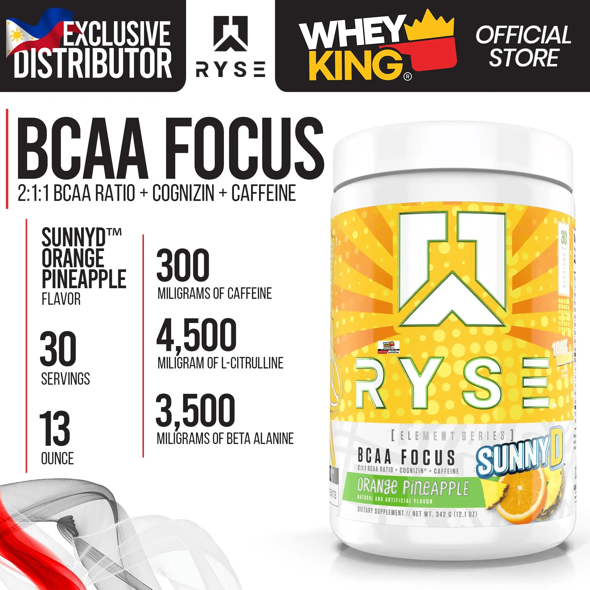 RYSE - BCAA Focus
