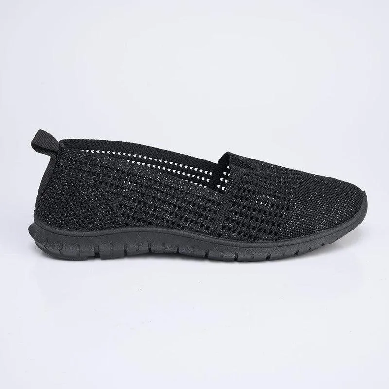 Soft style by Hush Puppies Nani Lurex Sneaker - Black