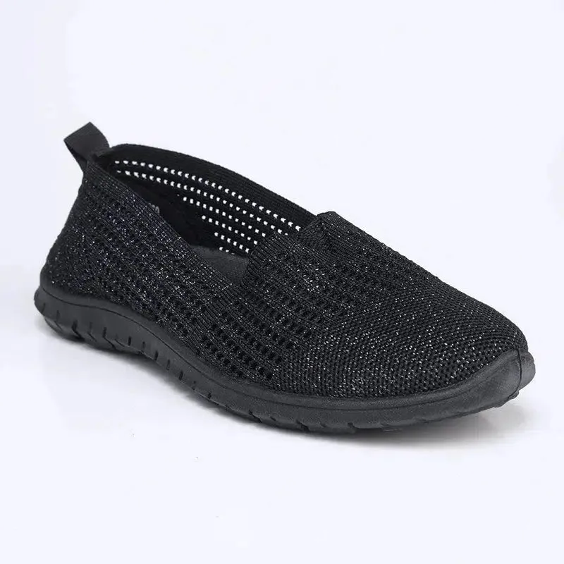 Soft style by Hush Puppies Nani Lurex Sneaker - Black