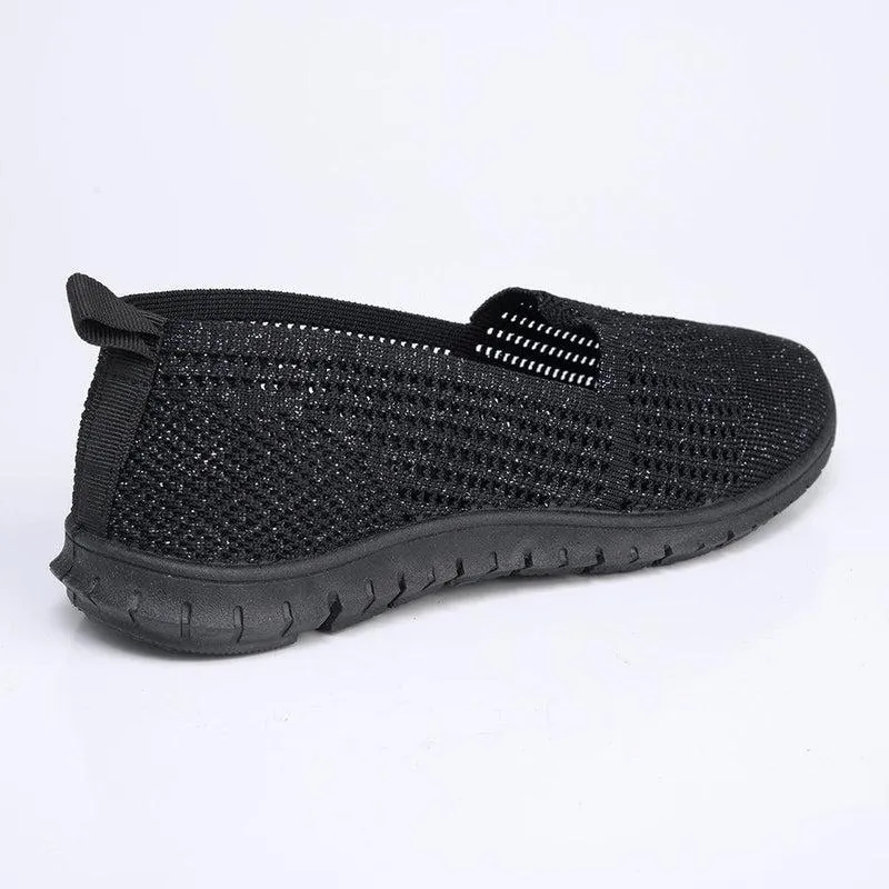 Soft style by Hush Puppies Nani Lurex Sneaker - Black