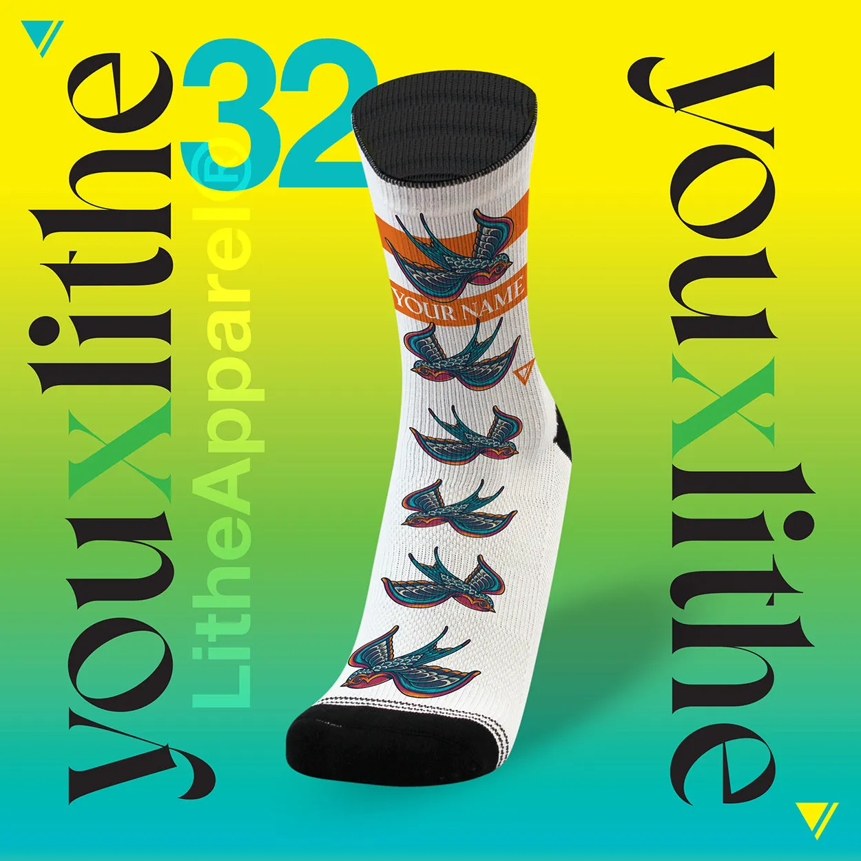 YOU X LITHE | CALCETINES PERSONALIZADOS |  30 diseños a elegir
