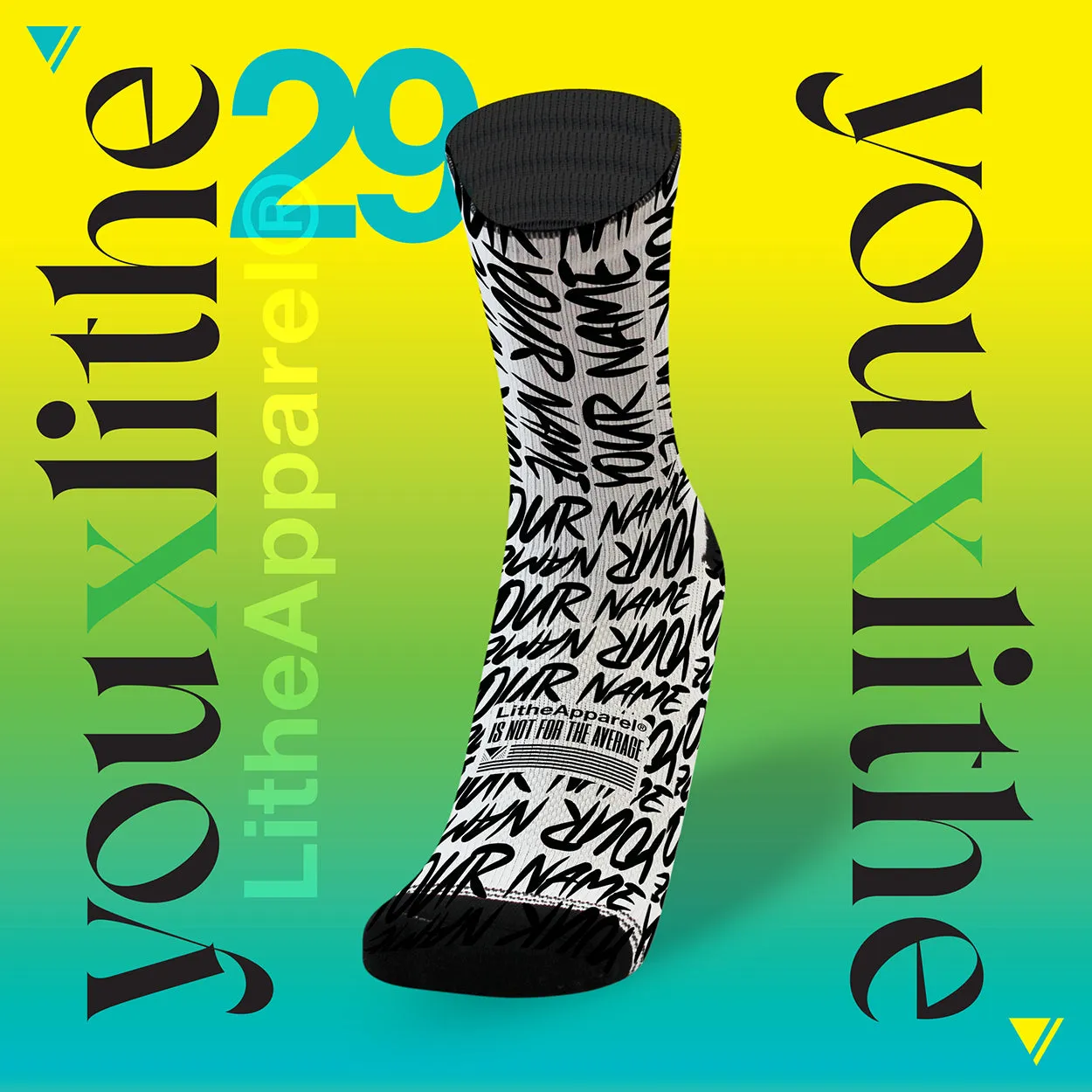YOU X LITHE | CALCETINES PERSONALIZADOS |  30 diseños a elegir