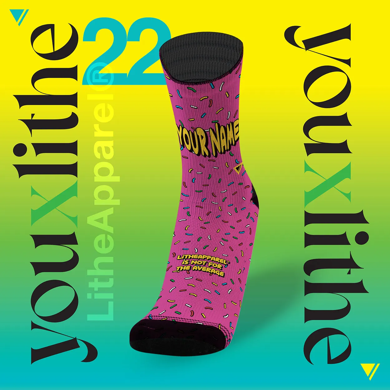 YOU X LITHE | CALCETINES PERSONALIZADOS |  30 diseños a elegir