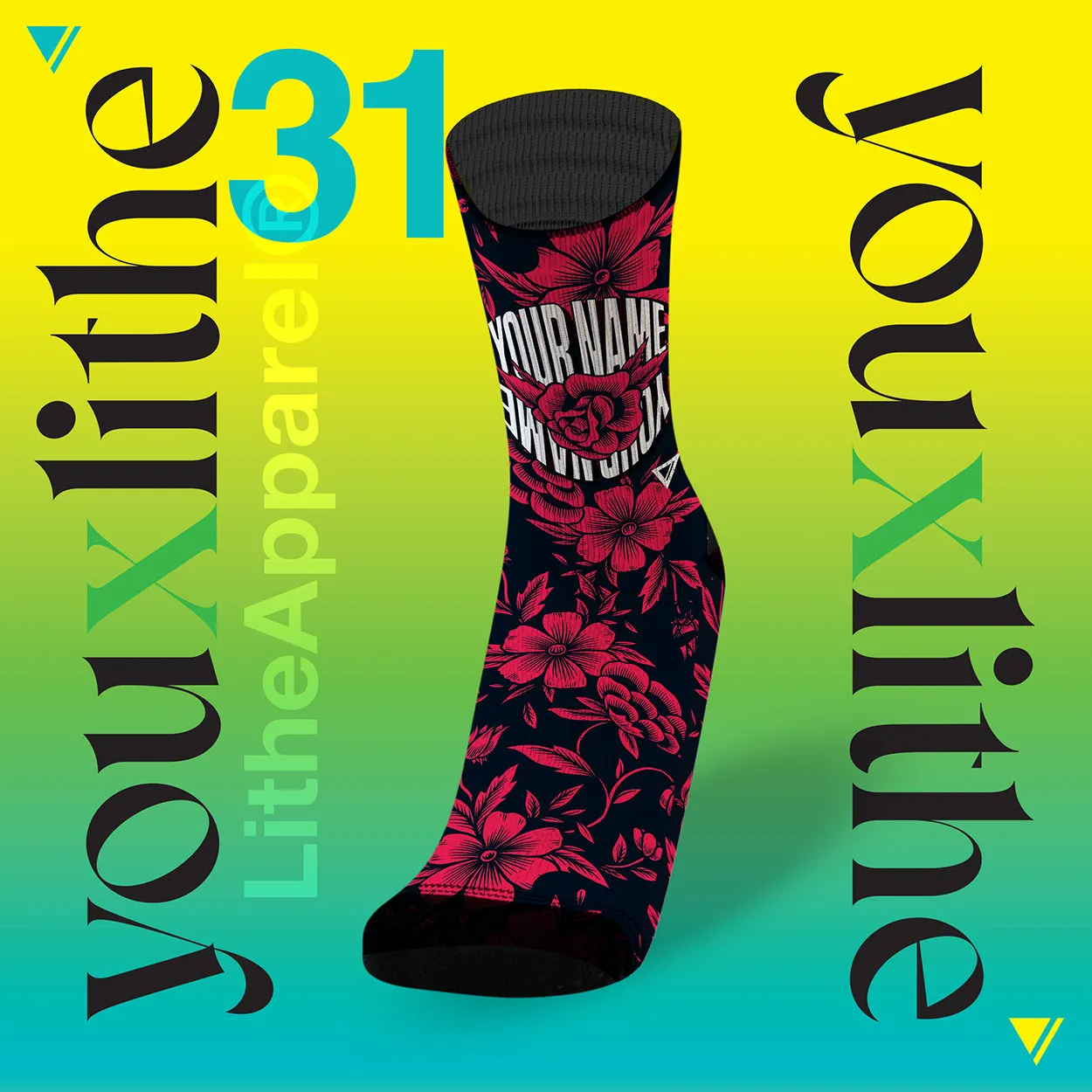 YOU X LITHE | CALCETINES PERSONALIZADOS |  30 diseños a elegir