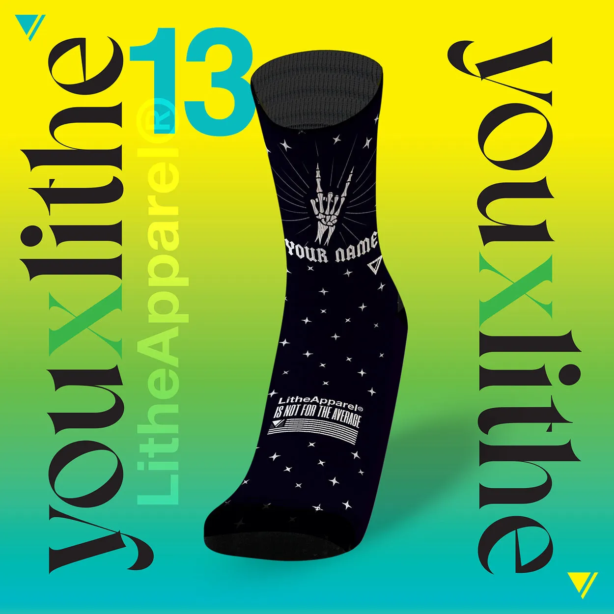 YOU X LITHE | CALCETINES PERSONALIZADOS |  30 diseños a elegir