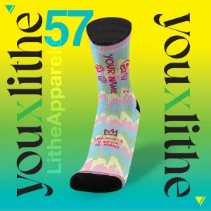 YOU X LITHE | CALCETINES PERSONALIZADOS | pastel michael